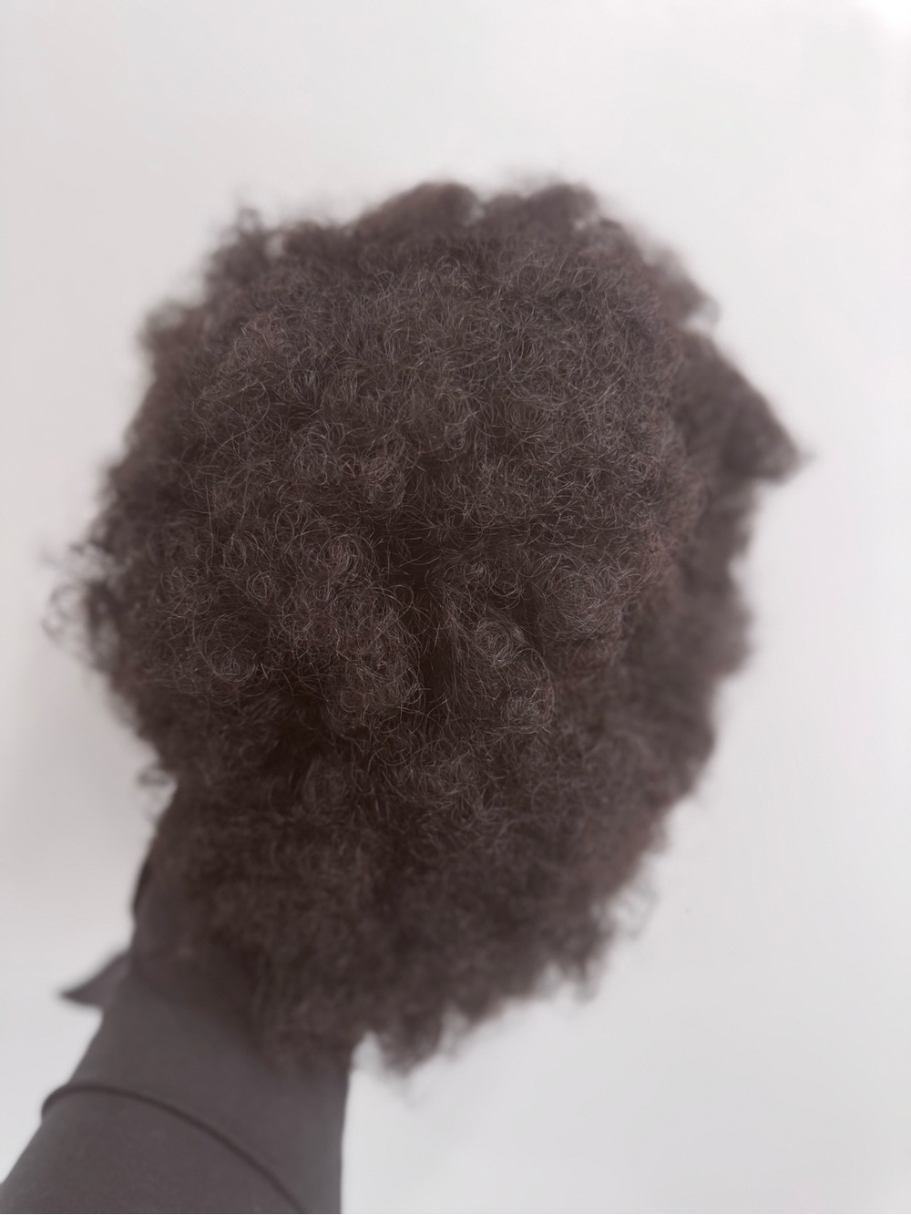 Natural Black Curly Afro Puff Hairpiece for Women
